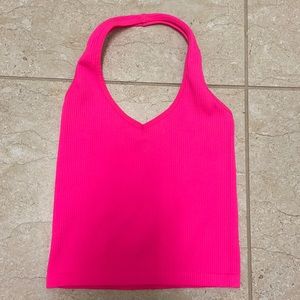 Hot pink crop top